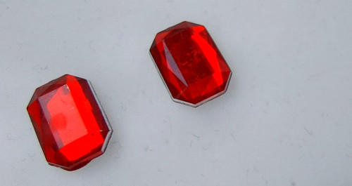 Ohrringe strass glitzer rubin - strass,