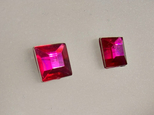 Ohrringe strass glitzer pink - strass,