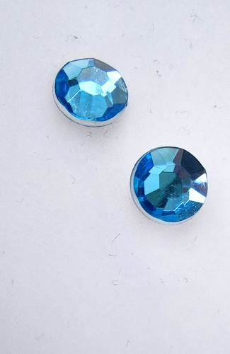 Ohrringe strass glitzer topas - glitzer,