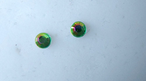 Ohrringe strass glitzer - strass, grün