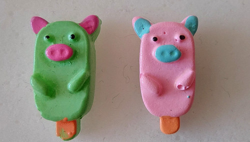Ohrringe eis stiel schwein - ohrringe,