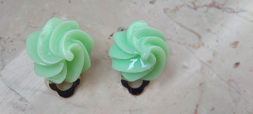 Ohrclips sahne torte törtchen - sahne,