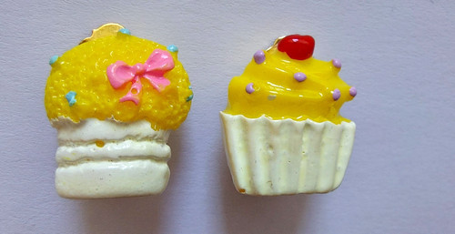 Ohrclips cupcake muffin - cupcake,