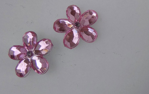 Ohrringe strass glitzer - glitzer, rosa