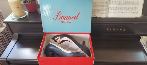 Pumps retro 50ies navi - pumps,
