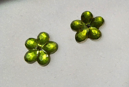 Ohrringe strass glitzer oliv - ohrringe,
