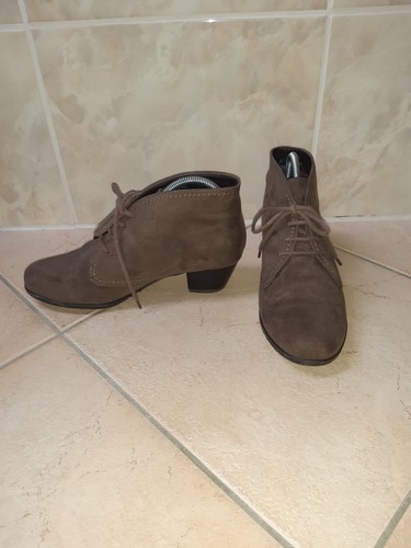Braune wildlederstiefeletten - braune,