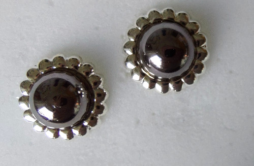 Ohrringe blume altsilber - blume,