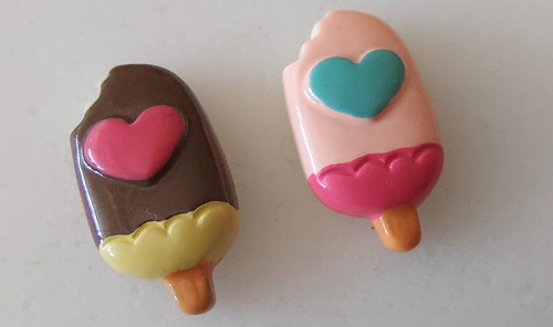 Ohrringe eis stiel - stiel, herz