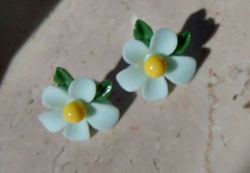 Ohrringe blumen hellblau blau - ohrringe,