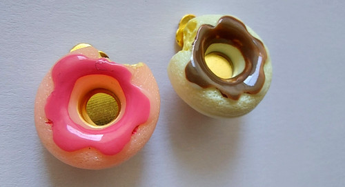 Ohrclips donuts gebäck - ohrclips,