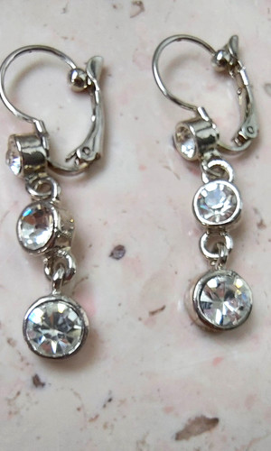 Ohrclips strass glitzer - ohrclips,