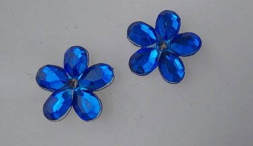 Ohrringe strass glitzer - glitzer, saphir