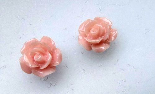 Ohrringe rosen mini rosa - ohrringe,
