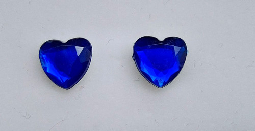 Ohrringe strass glitzer saphir - ohrringe,